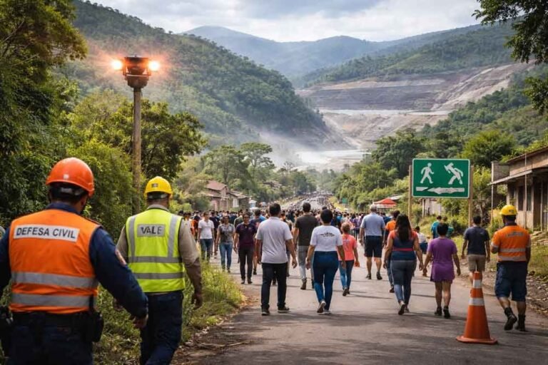 Itabira realiza simulado de emergência com barragens