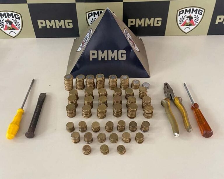 João Monlevade; Idoso é flagrado saindo de loja com moedas e acaba preso pela PM