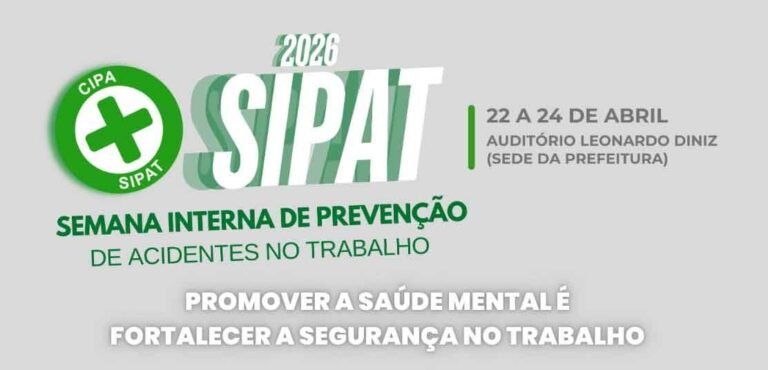 Sipat da Prefeitura de João Monlevade promove conscientização sobre saúde mental e segurança no trabalho