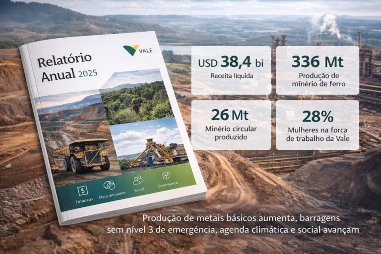 Vale divulga Relatório Anual 2025 com avanços em segurança, sustentabilidade e geração de valor
