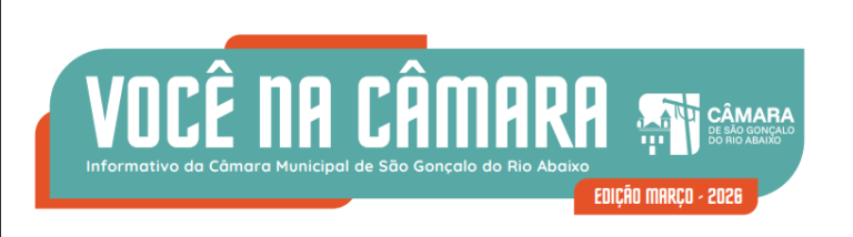 Câmara de São Gonçalo divulga seu informativo referente ao mês de março