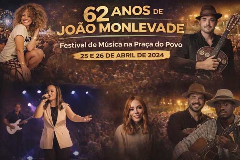 Confira! Programação dos 62 anos de Monlevade traz grandes atrações e eventos gratuitos