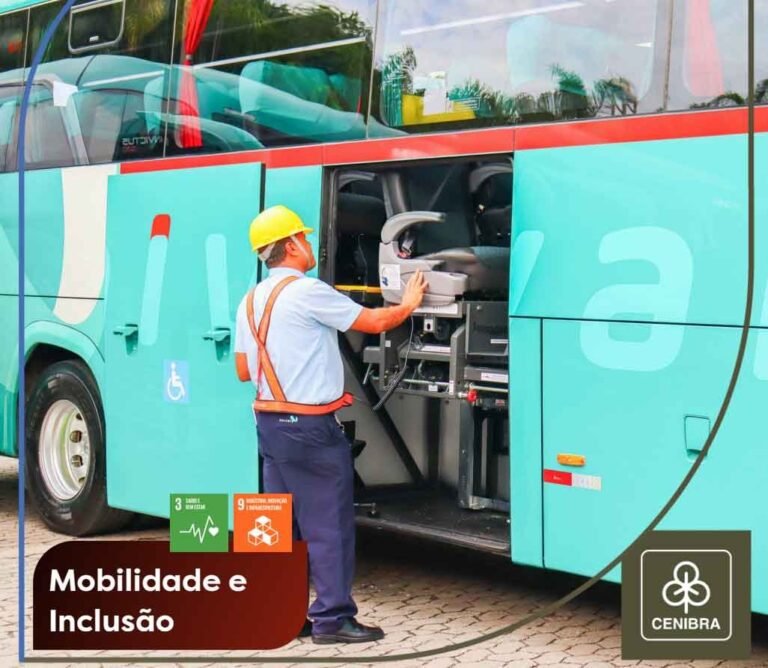 CENIBRA amplia mobilidade inclusiva com novos ônibus adaptados para colaboradores