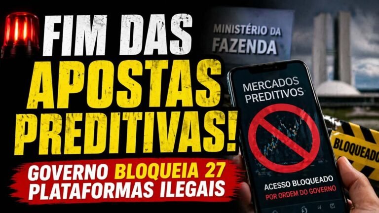 Saiba quem foi banido! Governo federal bloqueia 27 plataformas de apostas preditivas e declara atividade ilegal no Brasil
