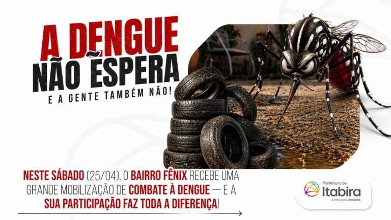Itabira mobiliza Bairro Fênix em grande ação de combate à dengue neste sábado (25)