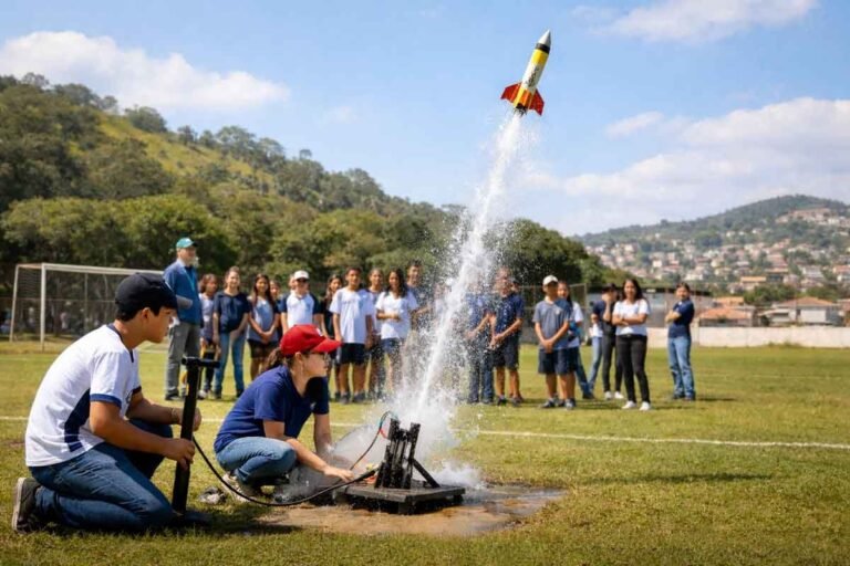 Alunos da rede municipal de Itabira intensificam preparação para Olimpíadas de Astronomia e Foguetes em 2026