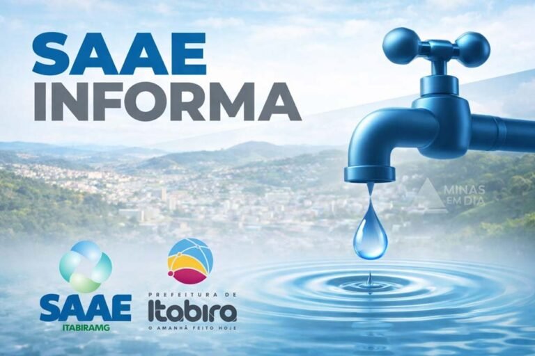 Redução temporária no abastecimento de água em Itabira está programada para a próxima terça-feira (7)