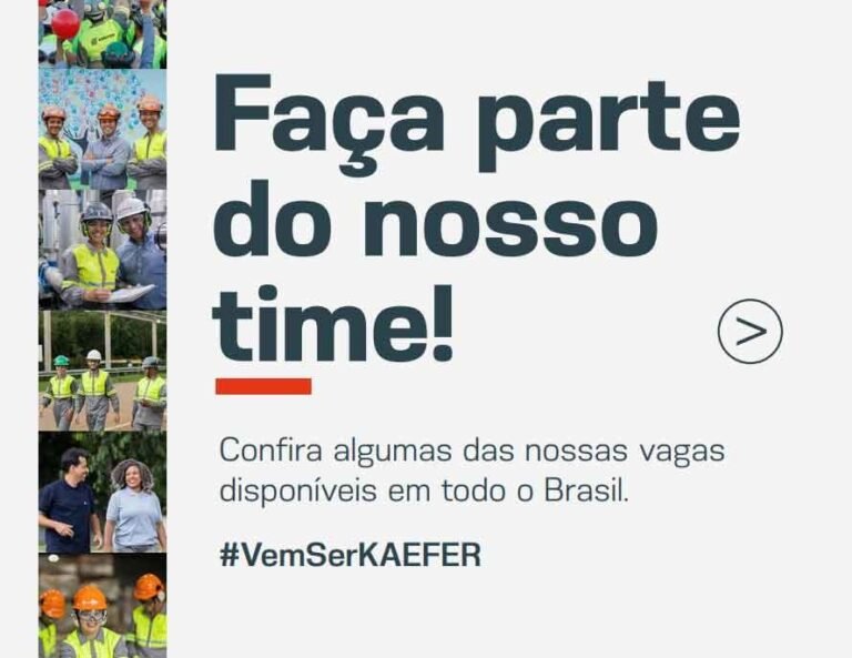 Vagas KAEFER 2026: +80 Oportunidades em Todo Brasil – Cadastre-se Agora