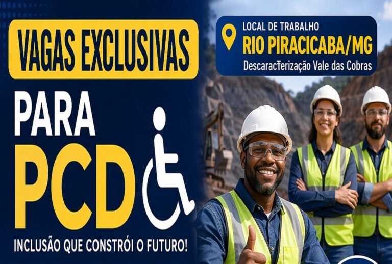 6 VAGAS para Rio Piracicaba