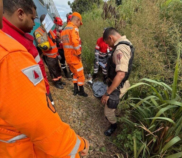 Homem de 47 anos morre após ser atropelado por trem em estação ferroviária de Santana do Paraíso