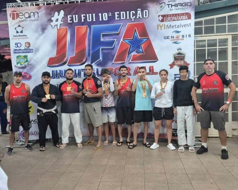 Atletas de São Gonçalo do Rio Abaixo conquistam sete medalhas em torneio de jiu-jitsu em Belo Horizonte