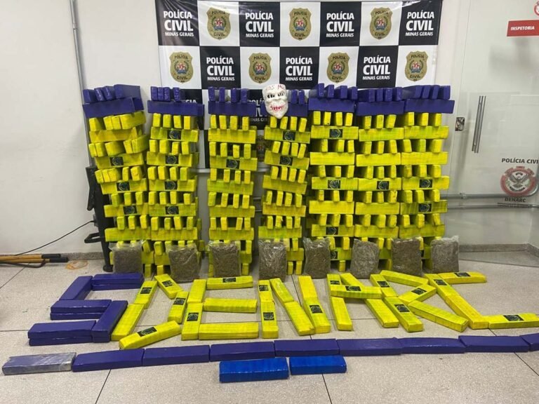 Ex-militar da FAB é preso com quase 360 quilos de drogas em operação da Polícia Civil de Minas Gerais