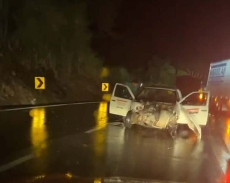 Vídeo; Acidente entre carro e carreta deixa quatro vítimas na BR-381 entre São Gonçalo do Rio Abaixo e João Monlevade
