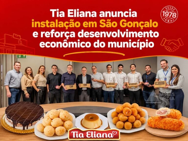 Tia Eliana anuncia instalação em São Gonçalo do Rio Abaixo e reforça desenvolvimento econômico do município
