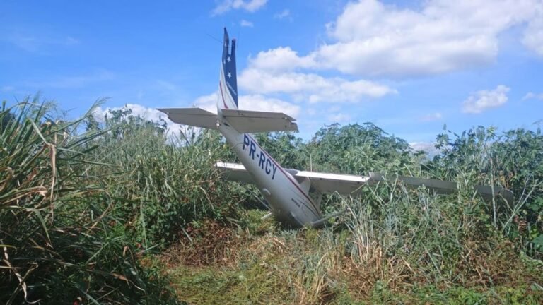 Avião faz pouso forçado após falha no motor no interior de Minas