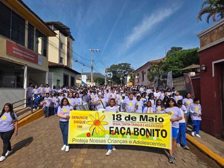 São Gonçalo do Rio Abaixo promove programação do “Maio Laranja” com caminhada, blitz educativa, teatro e palestras