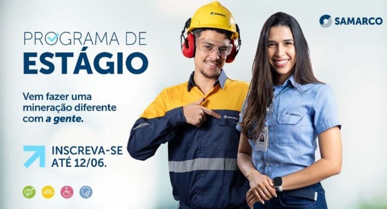 Samarco abre inscrições para Programa de Estágio 2026 com vagas em MG e ES, confira as cidades
