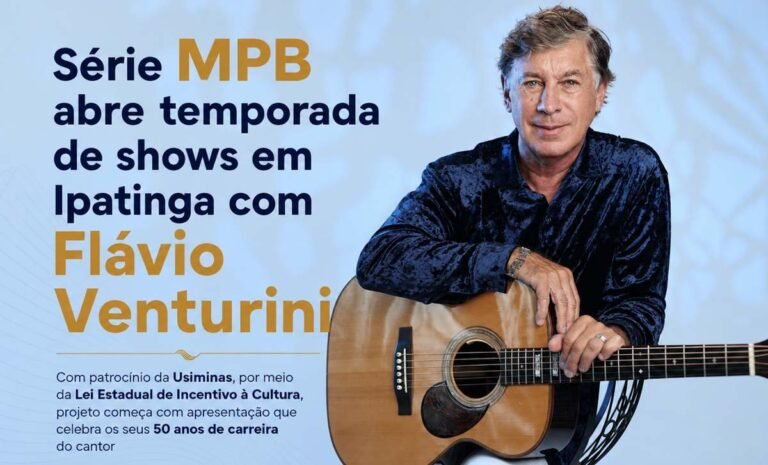 Série MPB abre temporada de shows em Ipatinga com Flávio Venturini