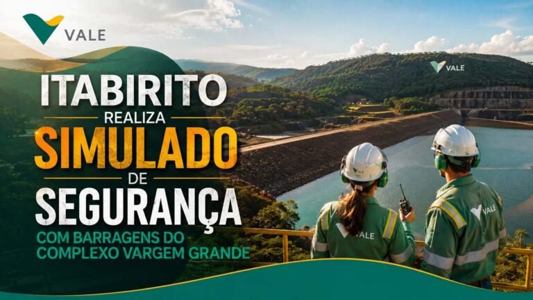 Itabirito realiza simulado de segurança com barragens do complexo Vargem Grande