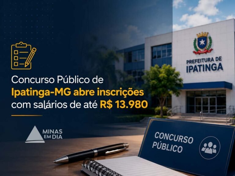 Guia Completo! Concurso Público de Ipatinga-MG abre inscrições com salários de até R$ 13.980; veja todas as vagas