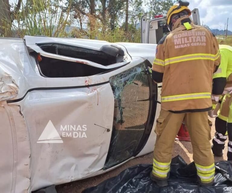 Homem morre após capotamento de veículo na BR-381, em Carmópolis de Minas