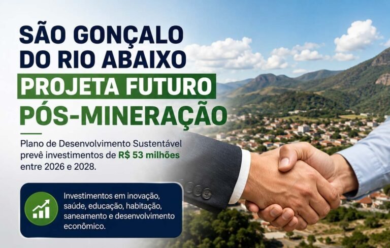 São Gonçalo do Rio Abaixo projeta futuro pós-mineração com Plano de Desenvolvimento Sustentável