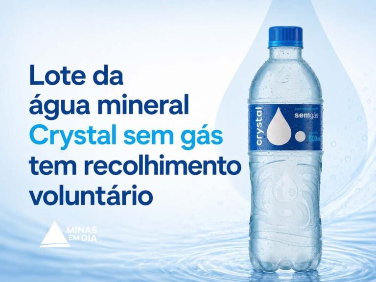 Anvisa anuncia recolhimento de lote da água Crystal após identificação de bactéria
