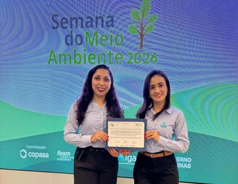 Saae de Itabira recebe Selo Sustentabilidade de Minas Gerais por ações desenvolvidas na ETE Laboreaux