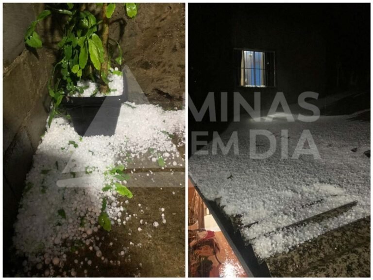 Vídeo; Voluntário do Sevor tem casa danificada por forte chuva de granizo em Rio Piracicaba