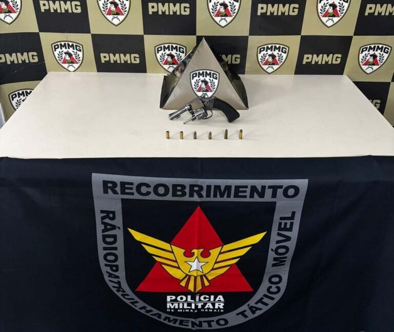 Polícia Militar apreende arma de fogo e munições durante operação em João Monlevade