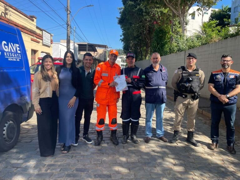 CBMMG entrega certificado de credenciamento à nova equipe voluntária de atendimento pré-hospitalar do Médio Piracicaba