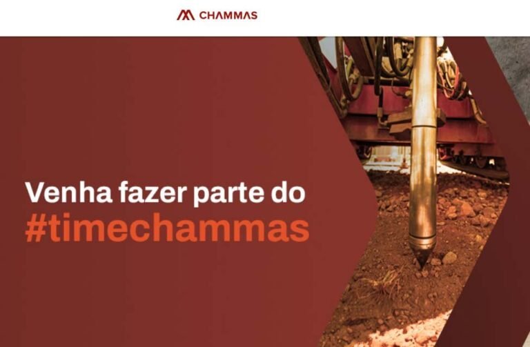 Chammas Engenharia abre vagas em Rio Piracicaba, BH, Itabira, Itabirito, Barão de Cocais e região