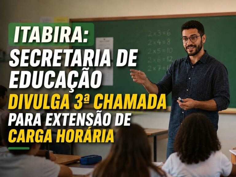 Secretaria de Educação de Itabira realiza designação para Extensão de Carga Horária nesta quinta-feira (18)