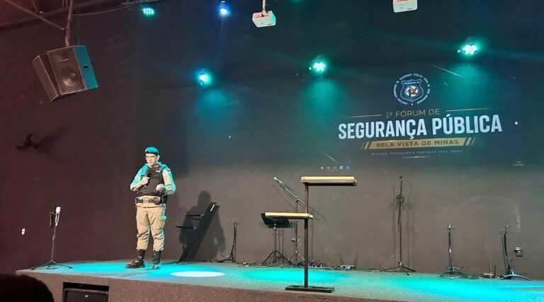 Comandante da 17ª Cia PM Ind participa de Fórum de Segurança Pública em Bela Vista de Minas