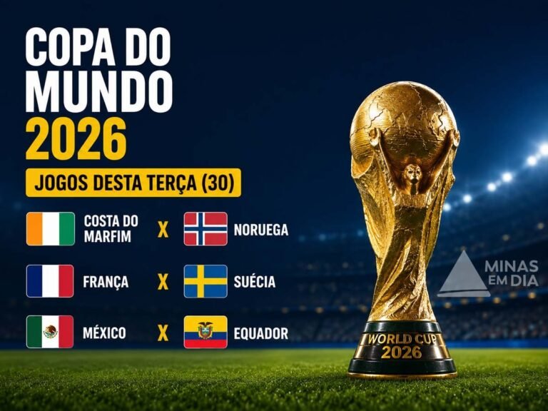 Copa do Mundo 2026: confira os jogos desta terça-feira (30) e onde acompanhar as partidas