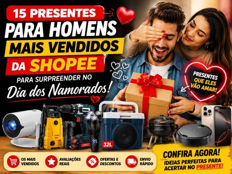 Seu namorado vai amar: 15 presentes que estão bombando na Shopee para o Dia dos Namorados