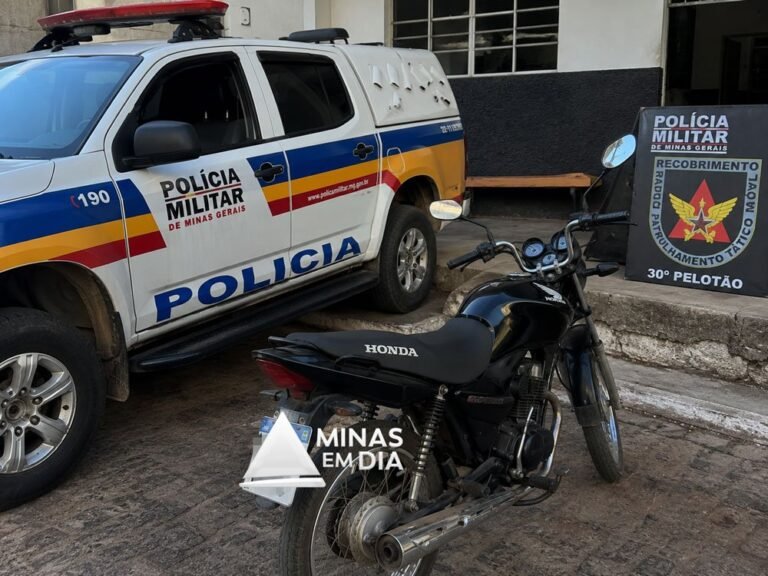 Mutum; Polícia Militar prende mulher por receptação e recupera motocicleta furtada na zona rural