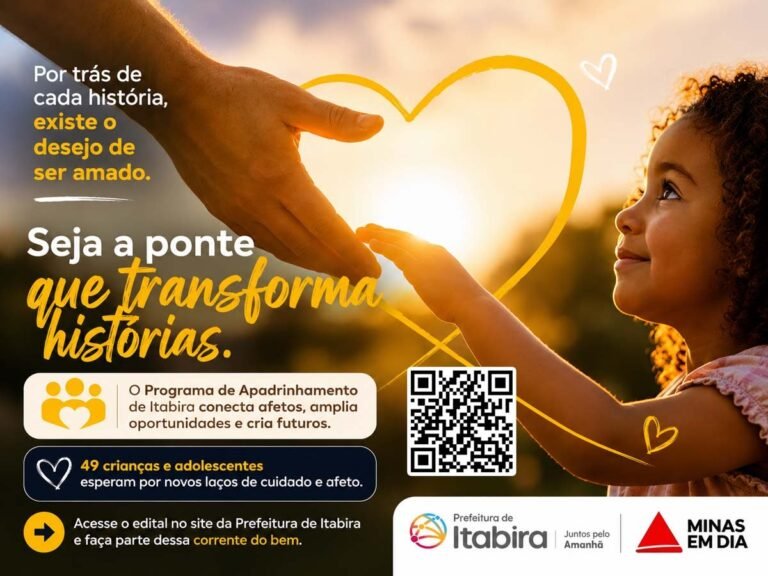 Itabira busca padrinhos e madrinhas para apoiar 49 crianças e adolescentes acolhidos