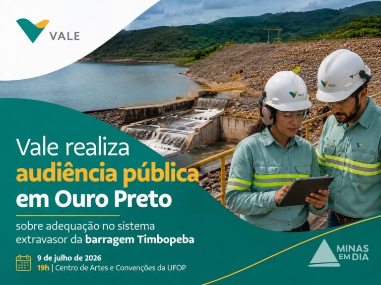 Vale apresenta projeto que reforça a segurança da barragem Timbopeba
