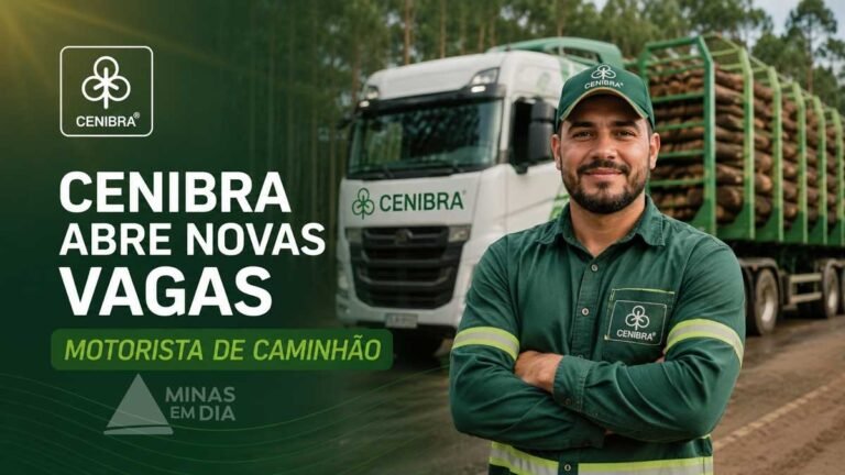 CENIBRA Logística abre vagas para Motorista de Caminhão com atuação em MG