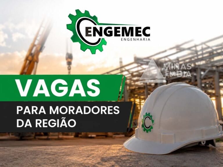 Engemec abre vagas para atuação na Mina Brucutu, em São Gonçalo do Rio Abaixo