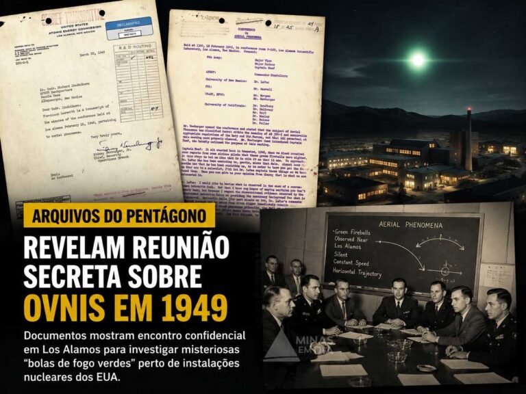 Arquivos secretos do Pentágono revelam reunião confidencial sobre OVNIs perto de instalações nucleares em 1949