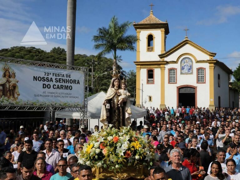 72ª Festa de Nossa Senhora do Carmo movimenta o distrito com 14 dias de fé, tradição e cultura em Itabira