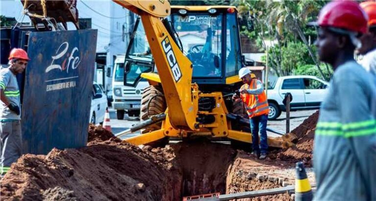 São Gonçalo do Rio Abaixo avança com obras da ETE e amplia sistema de esgotamento sanitário