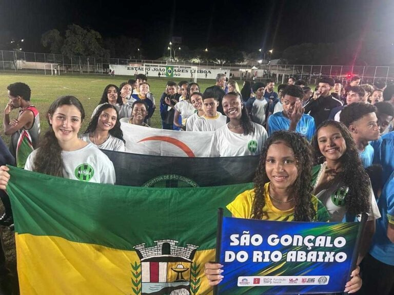 Delegação de São Gonçalo representa o município na etapa regional dos JEMG em Almenara