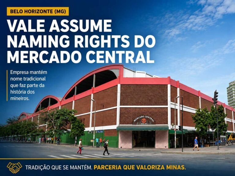 Vale adquire “naming rights” do Mercado Central de Belo Horizonte (MG) e preserva nome que faz parte da história dos mineiros