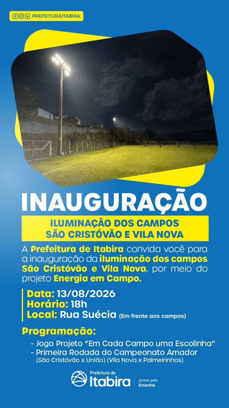 Projeto Energia em Campo ilumina os campos do Vila Nova e São Cristóvão