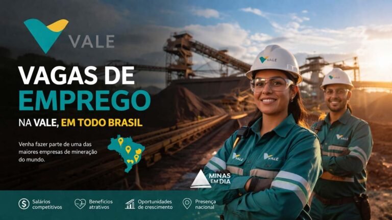 Vale abre novas vagas para técnicos, operadores, mecânicos, engenheiros e mais