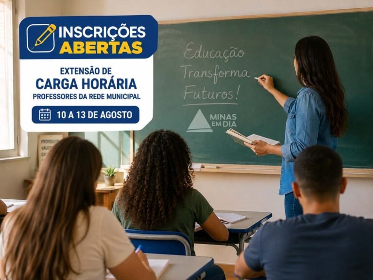 Prefeitura de Itabira abre inscrições para extensão de carga horária de professores da rede municipal