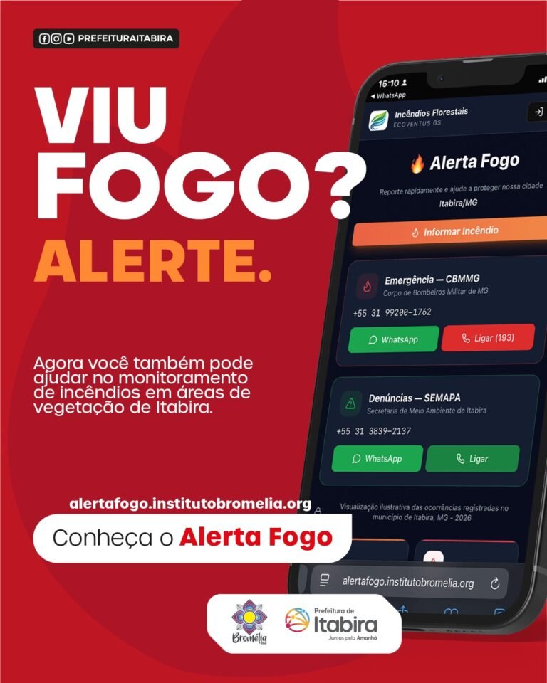 Iabira lança plataforma inédita para denunciar e monitorar incêndios em áreas de mata